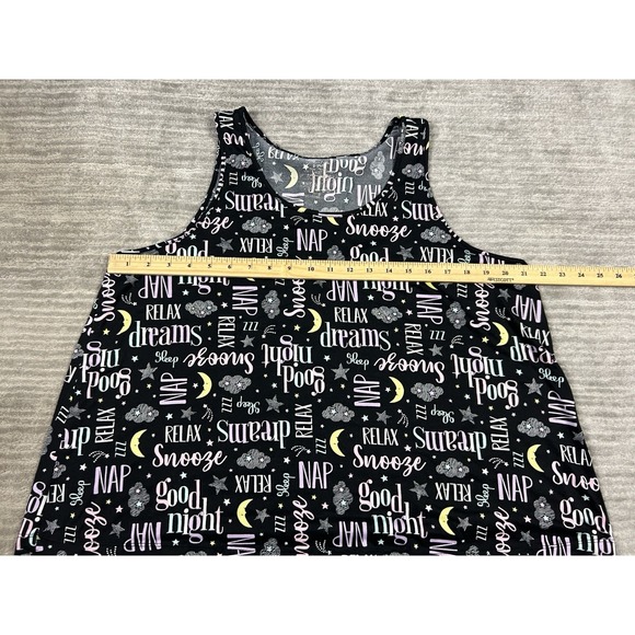 Joyspun Pajama Set Womens XL Black Shorts Sleeveless Polyester Blend Sleep Wear - Picture 5 of 16